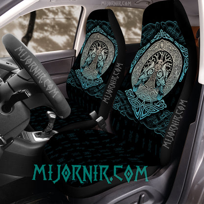 Huginn & Muninn Yggdrasil - Viking Car Seat Cover