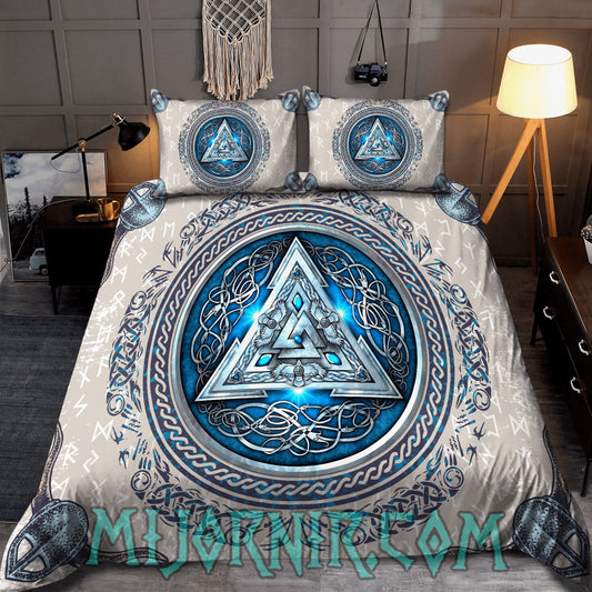 Valknut Emblem - Viking Duvet Cover