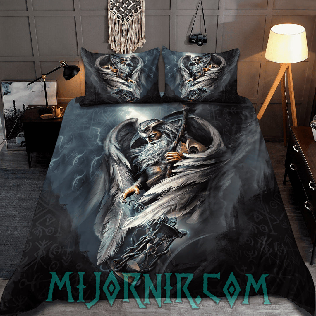 Odin's Wisdom - Viking Duvet Cover