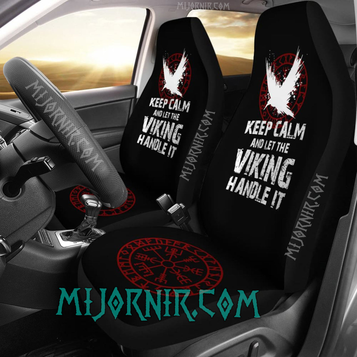 Let The Viking Handle - Viking Car Seat Cover