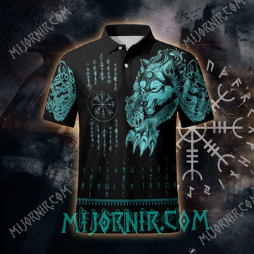 Fenrir's Fury - Viking Polo Shirt