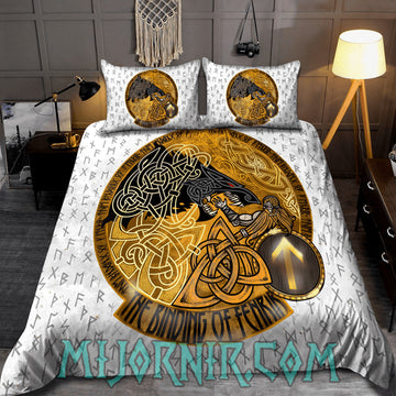 Fenrir’s Binding Mythology - Viking Duvet Cover