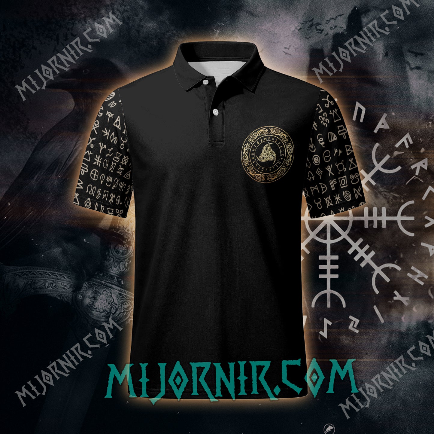 Odin's Rune Power - Viking Polo Shirt