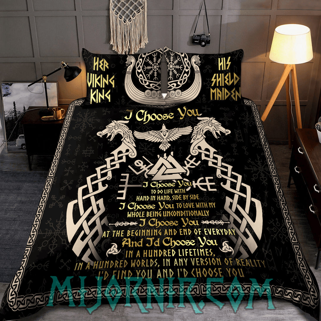 Viking Vows - Eternal Love Viking Duvet Cover