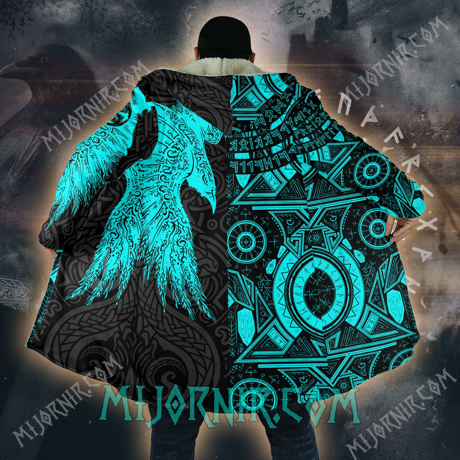 Arctic Raven Viking - Viking Hooded Cloak