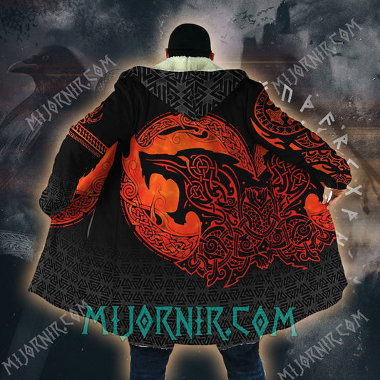 Fenrir's Fury - Viking Hooded Cloak