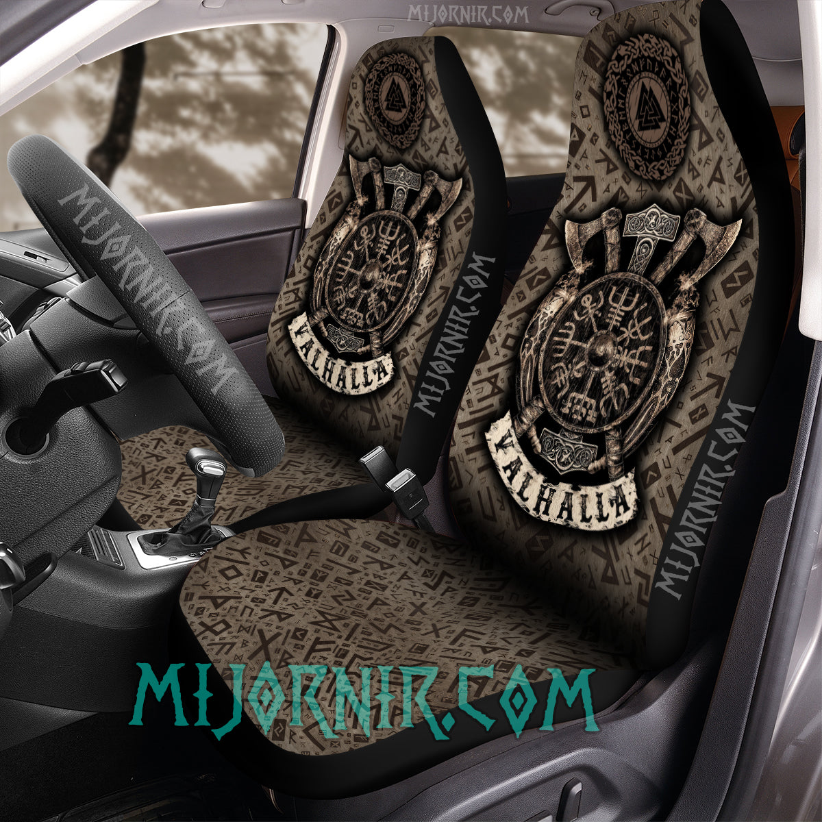 Victory or Valhalla - Viking Car Seat Cover