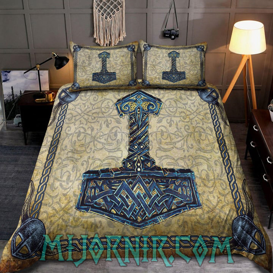 Mjolnir Might - Viking Duvet Cover