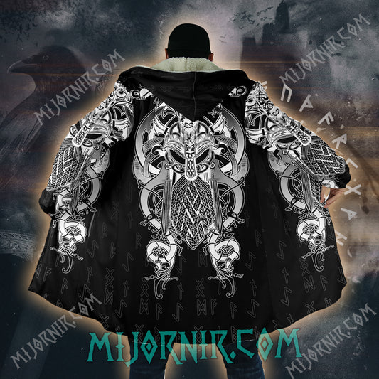 Valknut Warrior Spirit - Viking Hooded Cloak