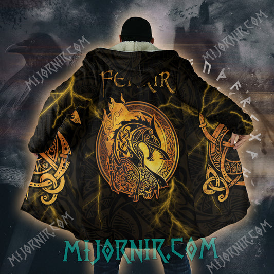 Fenrir's Fury - Viking Hooded Cloak