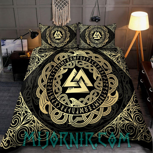 Valknut's Glory - Viking Duvet Cover