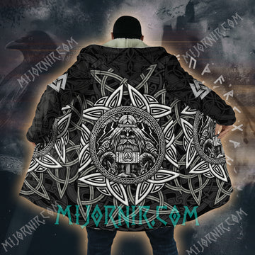 Viking Rune Warrior - Viking Hooded Cloak