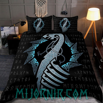 Dragon's Fury - Viking Duvet Cover