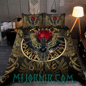 Raven's Heart - Viking Duvet Cover