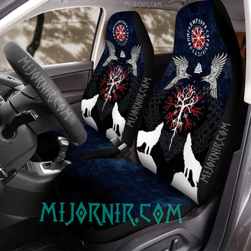 Blue Guardians of the North - Viking Car Seat Cover