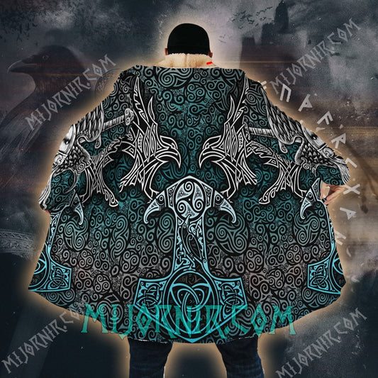 Mjolnir’s Might - Viking Hooded Cloak