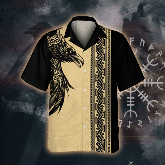 Raven Norse Viking Rune Celtic – Hawaii Shirt