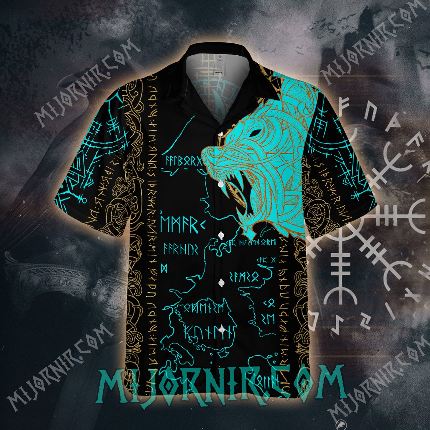 Ursine Guardian Runes – Hawaii Shirt