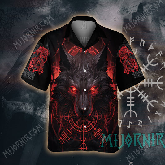 Fenrir Wolf Spirit Viking – Hawaiian Shirt