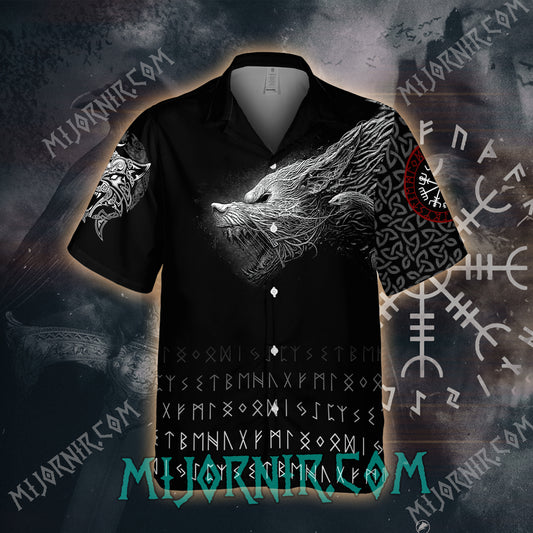 Viking Warrior Blood Black Style – Hawaii Shirt