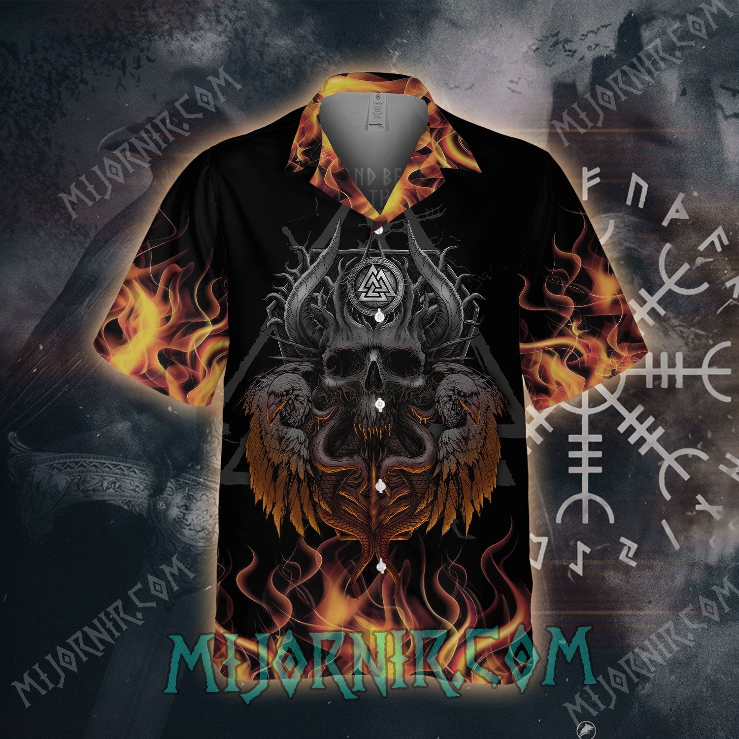 Viking Valor Skull – Hawaii Shirt