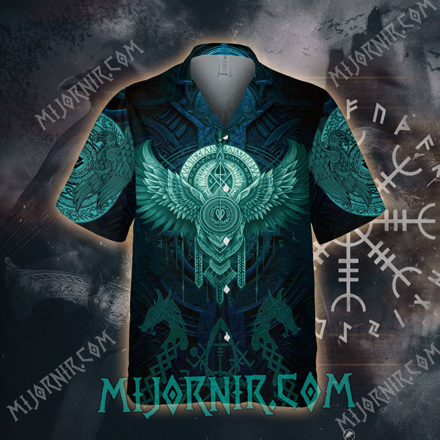 Valkyrie's Embrace - Viking Hawaiian Shirt