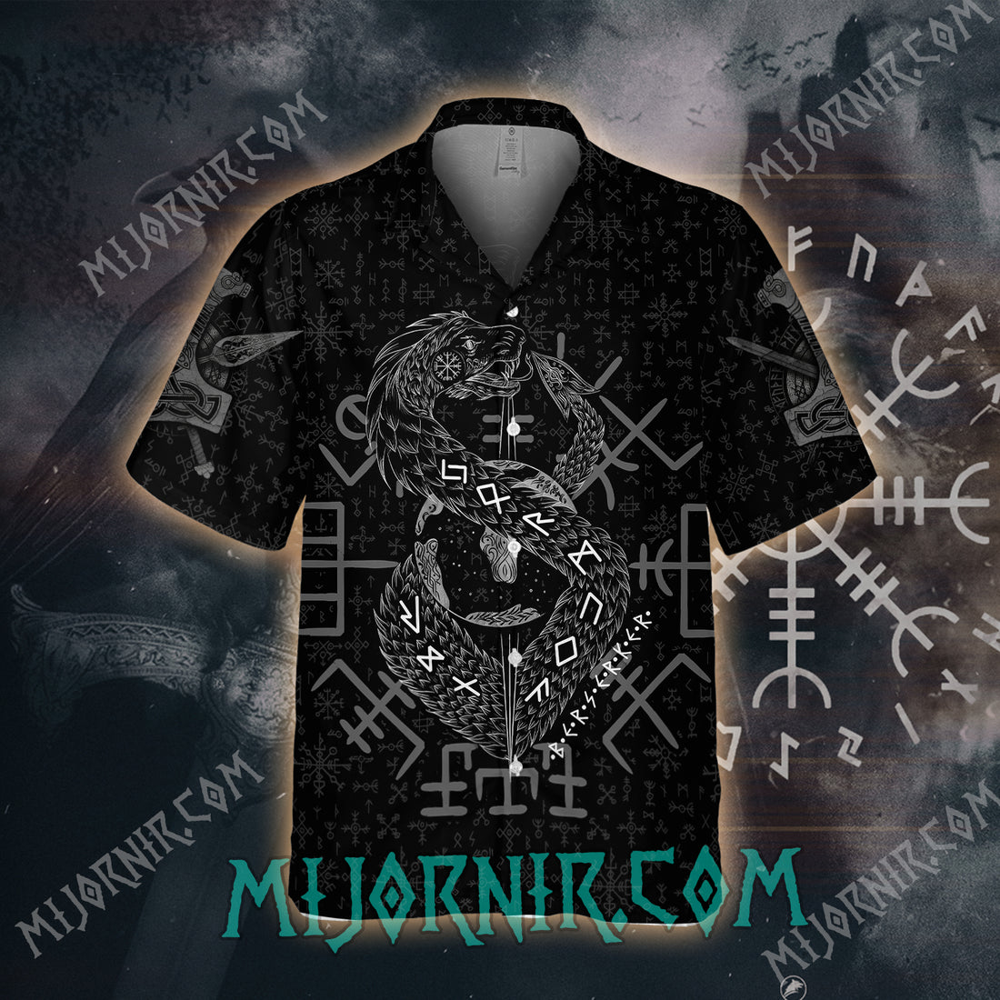 Jormungandr Berserker - Viking Hawaiian Shirt