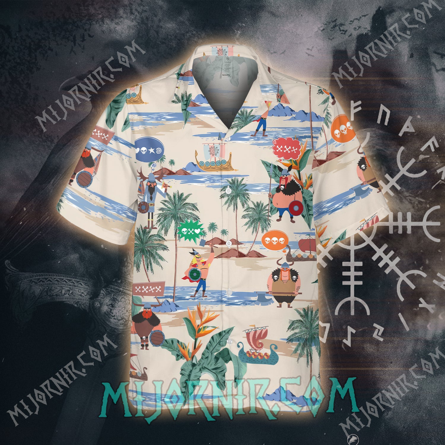 Viking Tropical Island – Hawaiian Shirt