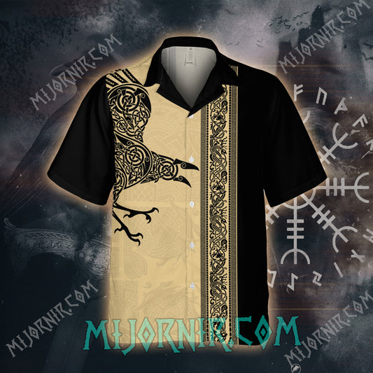 Golden Celtic Raven – Hawaii Shirt