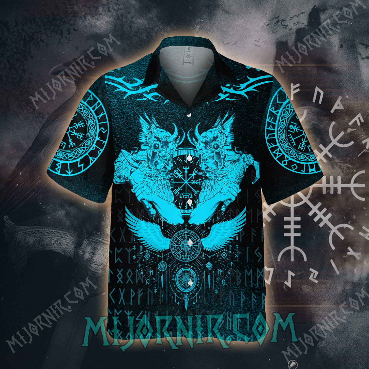 Thor and Odin's Legacy - Viking Hawaiian Shirt