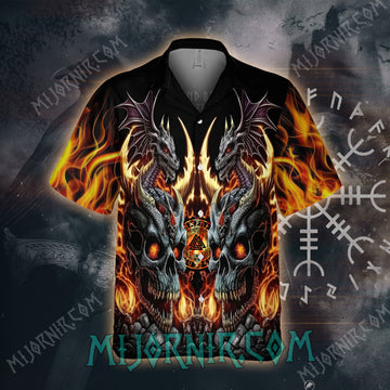 Viking Dragon Flames – Hawaiian Shirt