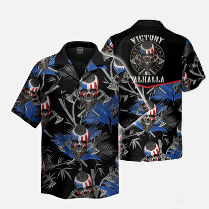 Patriotic Skulls – Hawaii Shirt