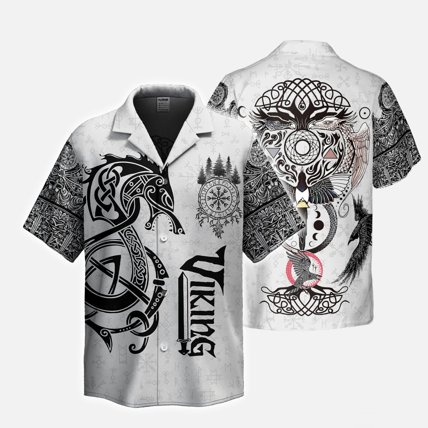 Dragon Shield Viking Hawaiian Shirt