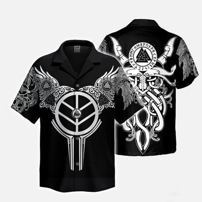 Runic Shield Hawaiian Shirt