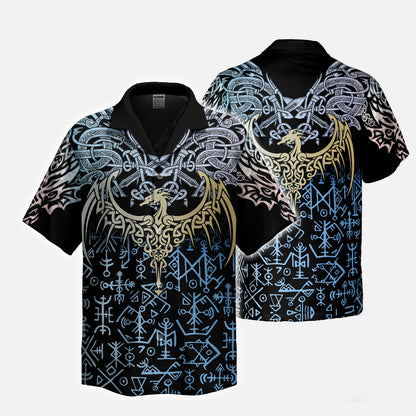Blue Rune Dragon – Hawaii Shirt