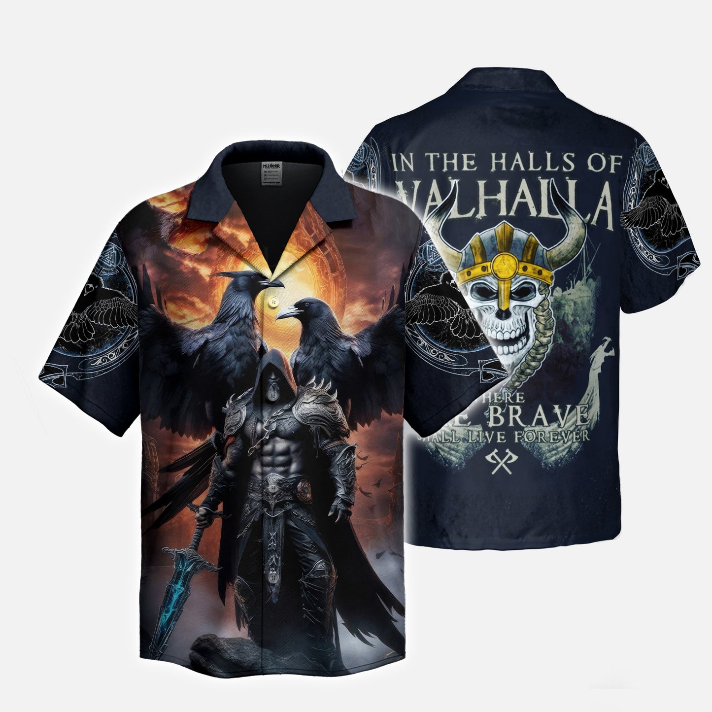 Raven King's Fury - Viking Hawaiian Shirt