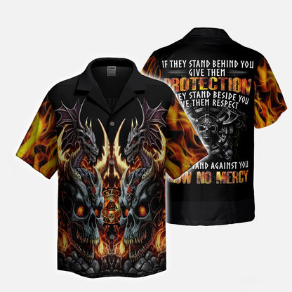 Viking Dragon Flames – Hawaiian Shirt