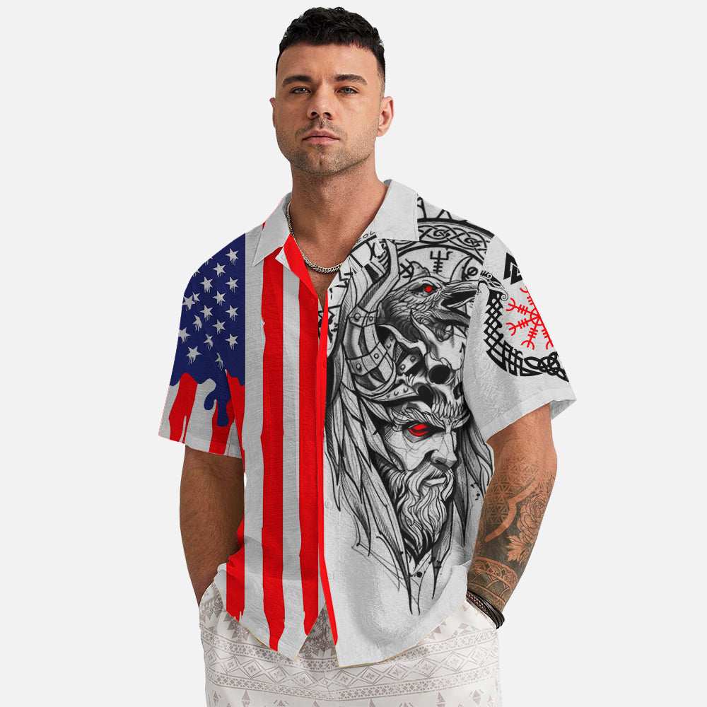 Odin's Patriotic Valor – Hawaii Shirt