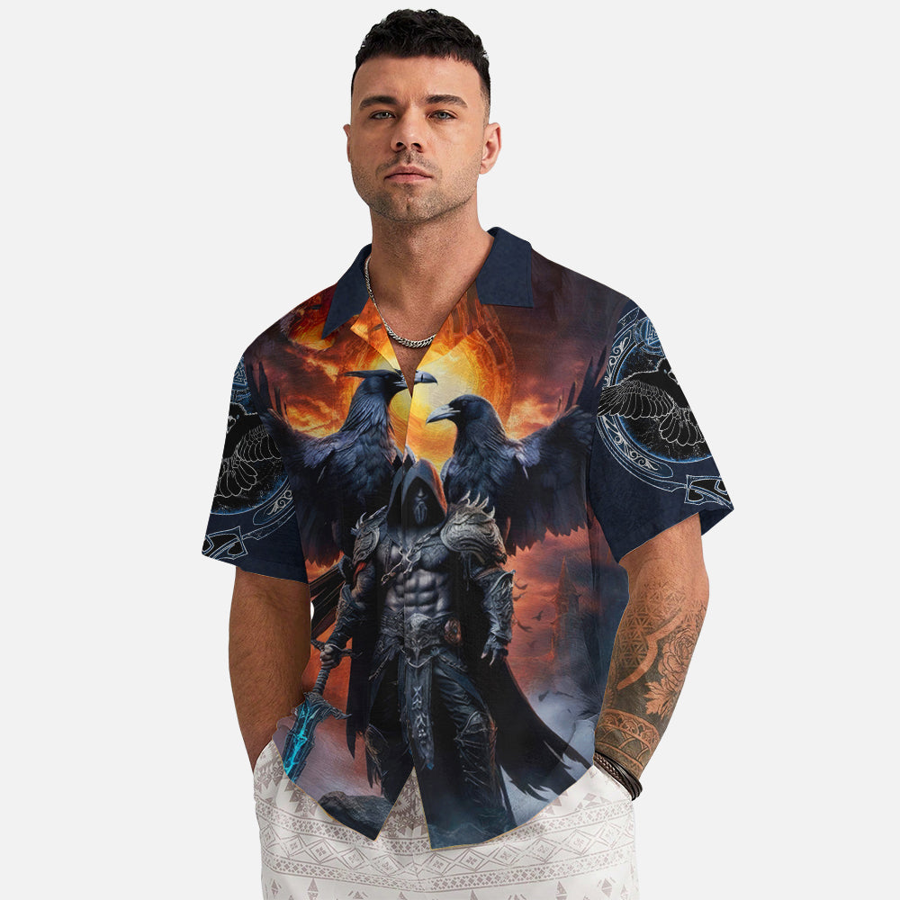Raven King's Fury - Viking Hawaiian Shirt