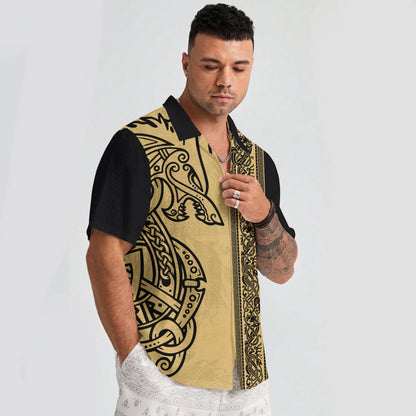 Golden Celtic Wolf– Hawaii Shirt