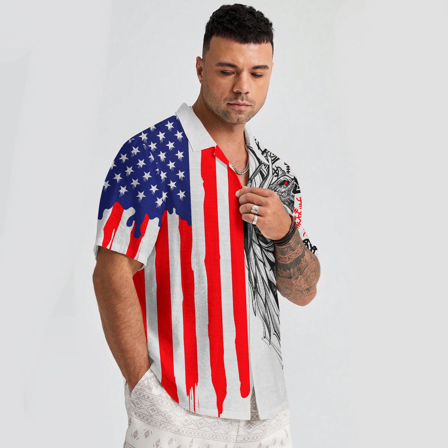Odin's Patriotic Valor – Hawaii Shirt