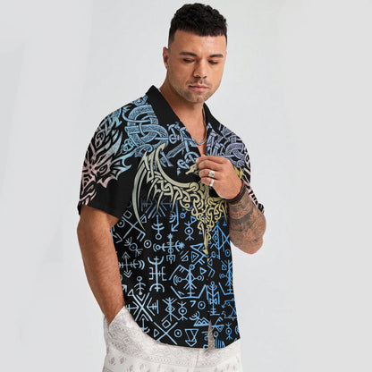 Blue Rune Dragon – Hawaii Shirt