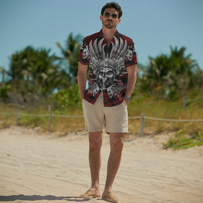 Scarlet Viking Warrior – Hawaii Shirt