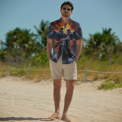Raven King's Fury - Viking Hawaiian Shirt