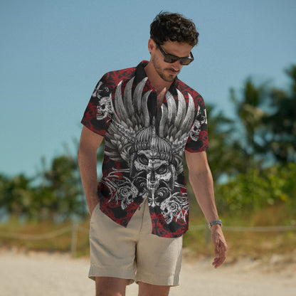Scarlet Viking Warrior – Hawaii Shirt