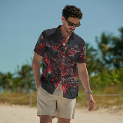 Raven Skull Sigil Viking – Hawaiian Shirt
