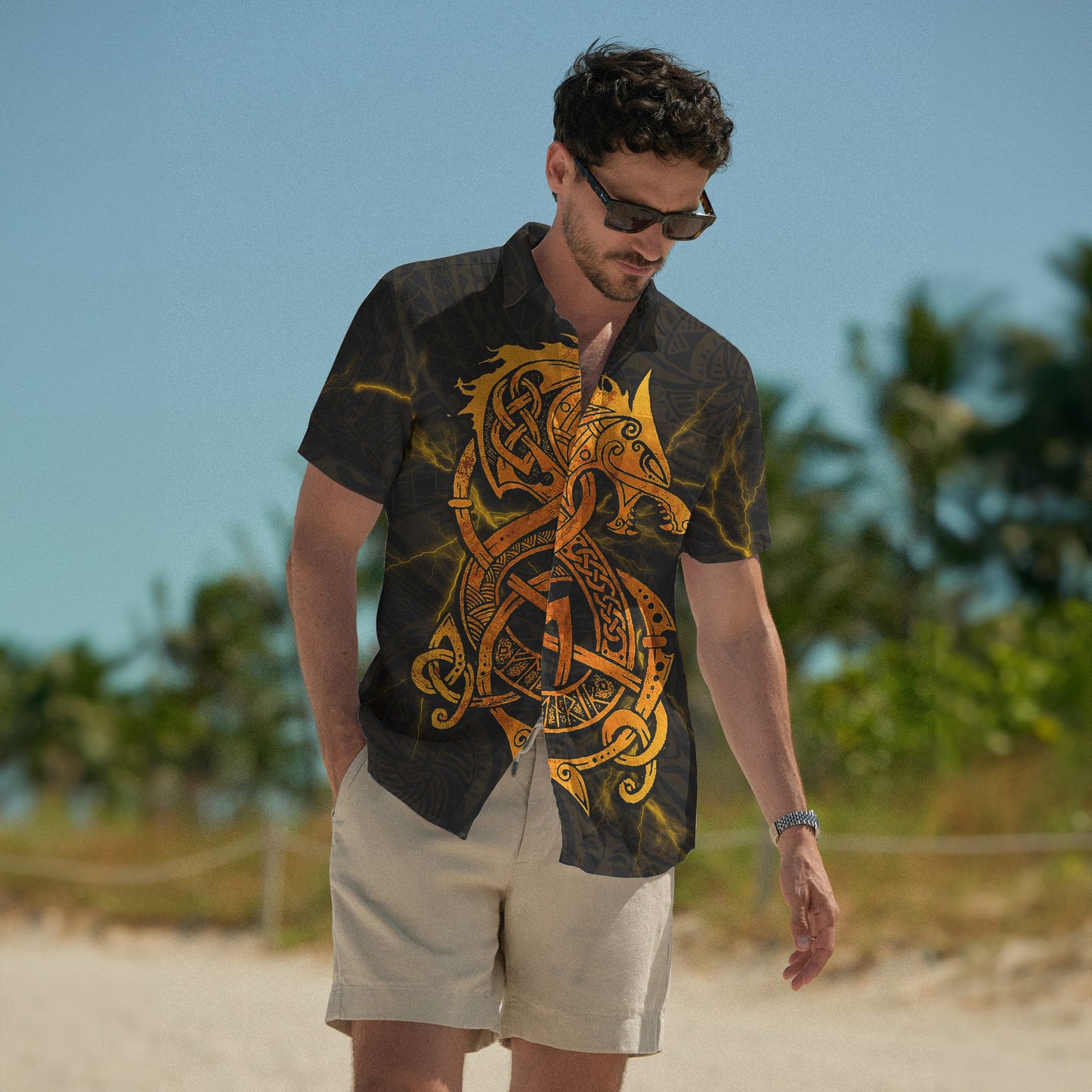 Norse Dragon Hawaiian Shirt