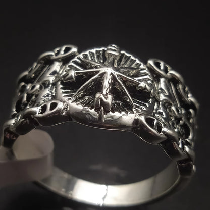 Vintage Viking Compass Ring