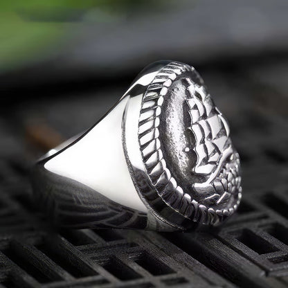 Gothic Viking Sailboat Ring