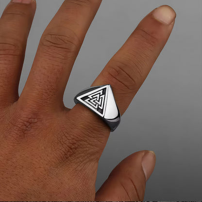 Viking Valknut Ring